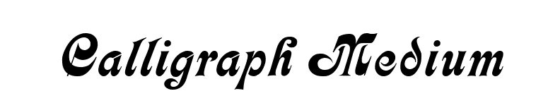 Calligraph Medium font preview