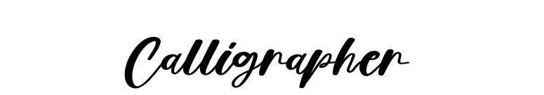 Calligrapher font preview
