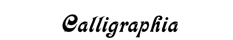 Calligraphia font preview