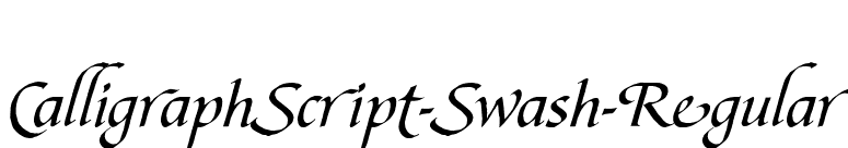 CalligraphScript-Swash-Regular font preview