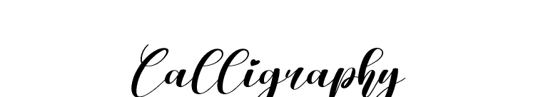 Calligraphy font preview