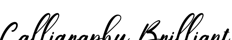 Calligraphy Brilliant font preview