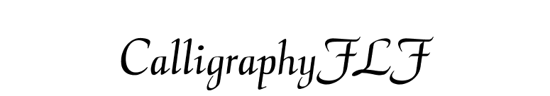 CalligraphyFLF font preview