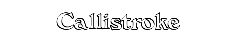 Callistroke font preview