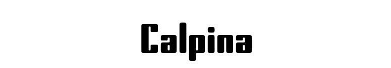 Calpina font preview