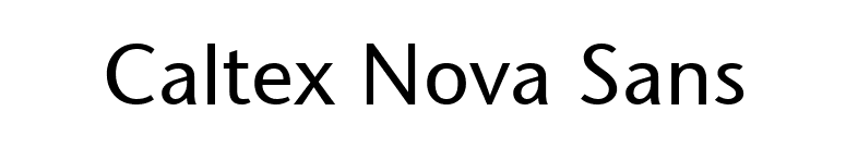Caltex Nova Sans font preview