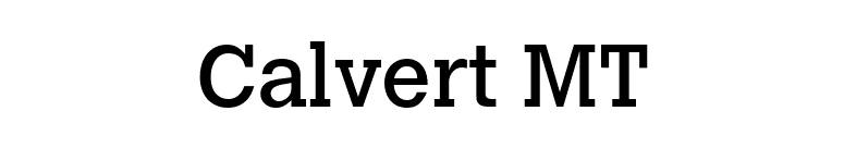 Calvert MT font preview