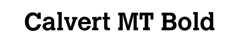 Calvert MT Bold font preview