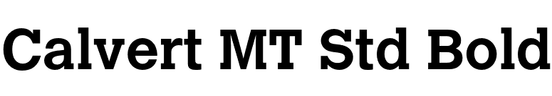 Calvert MT Std Bold font preview