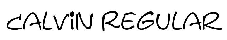 Calvin Regular font preview