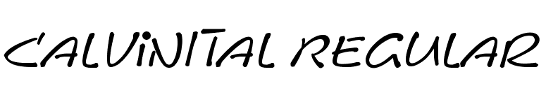 CalvinItal Regular font preview