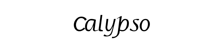Calypso font preview