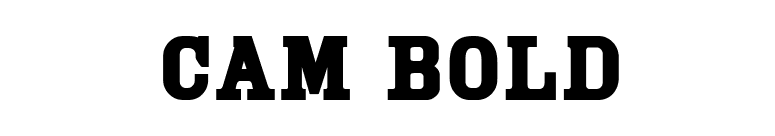 Cam Bold font preview