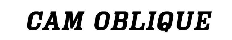 Cam Oblique font preview