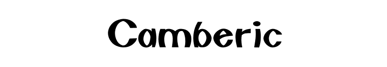 Camberic font preview