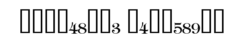 Cambridge Fractions font preview