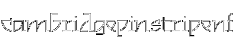 CambridgePinstripeNF font preview