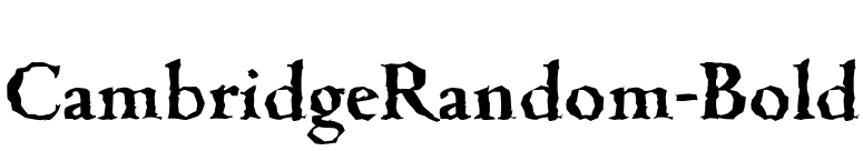 CambridgeRandom-Bold font preview