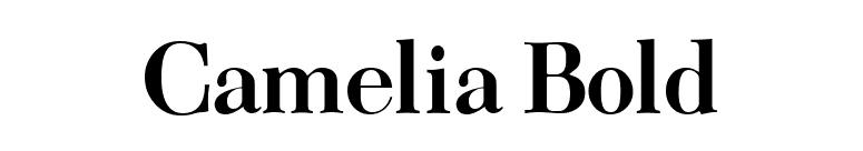 Camelia Bold font preview