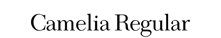 Camelia Regular font preview