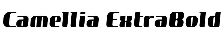 Camellia ExtraBold font preview