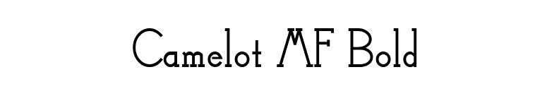 Camelot MF Bold font preview