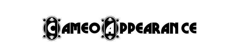 CameoAppearance font preview