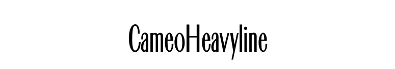 CameoHeavyline font preview