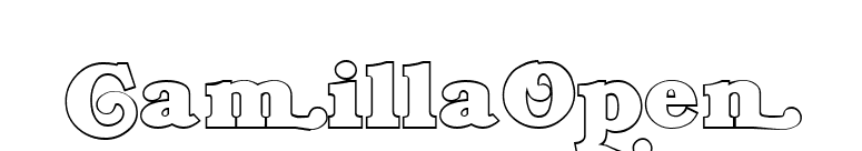 CamillaOpen font preview