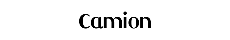 Camion font preview