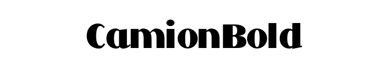 CamionBold font preview