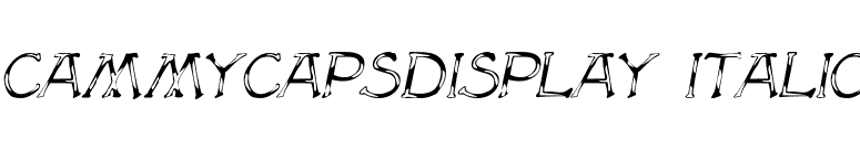 CammyCapsDisplay Italic font preview