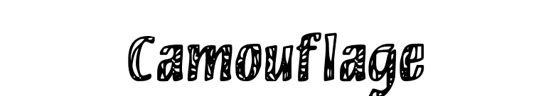 Camouflage font preview