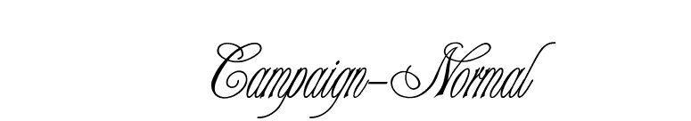 Campaign-Normal font preview