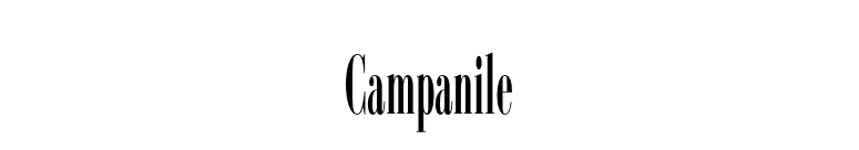 Campanile font preview