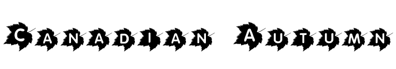Canadian Autumn font preview