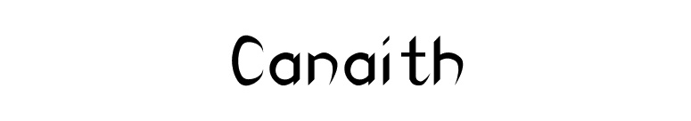 Canaith font preview