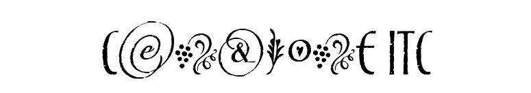 Cancione ITC font preview