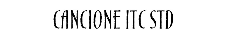 Cancione ITC Std font preview