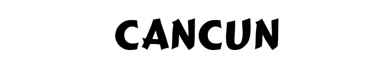 Cancun font preview