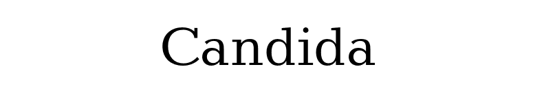 Candida font preview