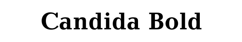 Candida Bold font preview