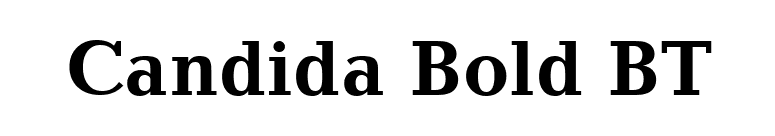 Candida Bold BT font preview