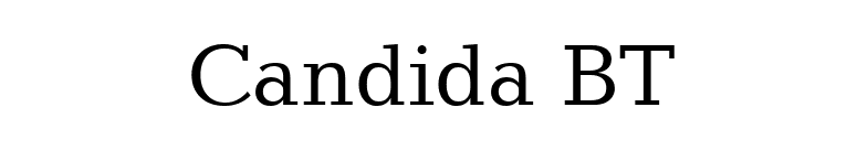 Candida BT font preview