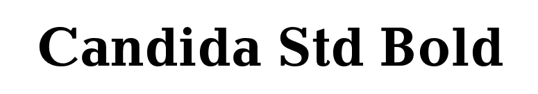 Candida Std Bold font preview