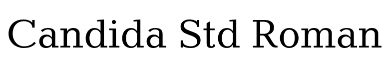 Candida Std Roman font preview