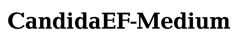 CandidaEF-Medium font preview
