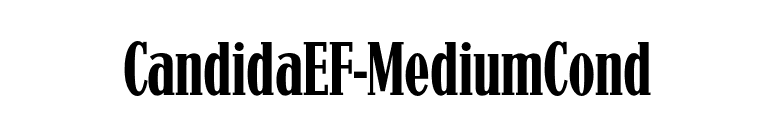 CandidaEF-MediumCond font preview