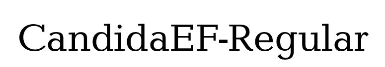 CandidaEF-Regular font preview