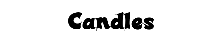 Candles font preview